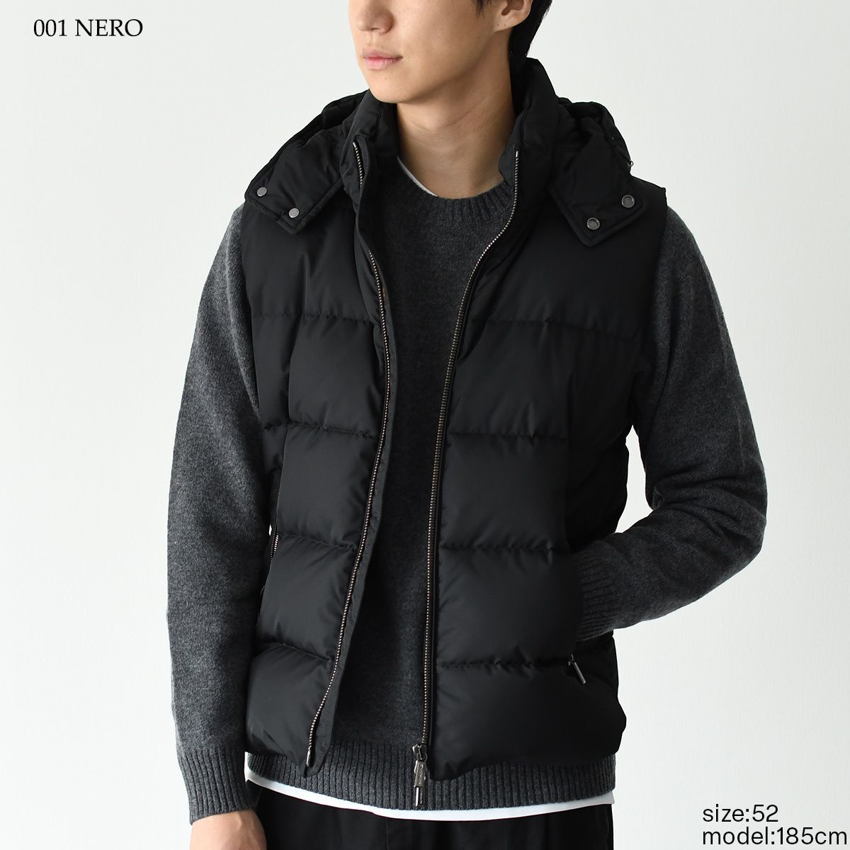 ムーレー ダウンベスト FIRE-WK サイズ46 ブラック 新品タグ付き