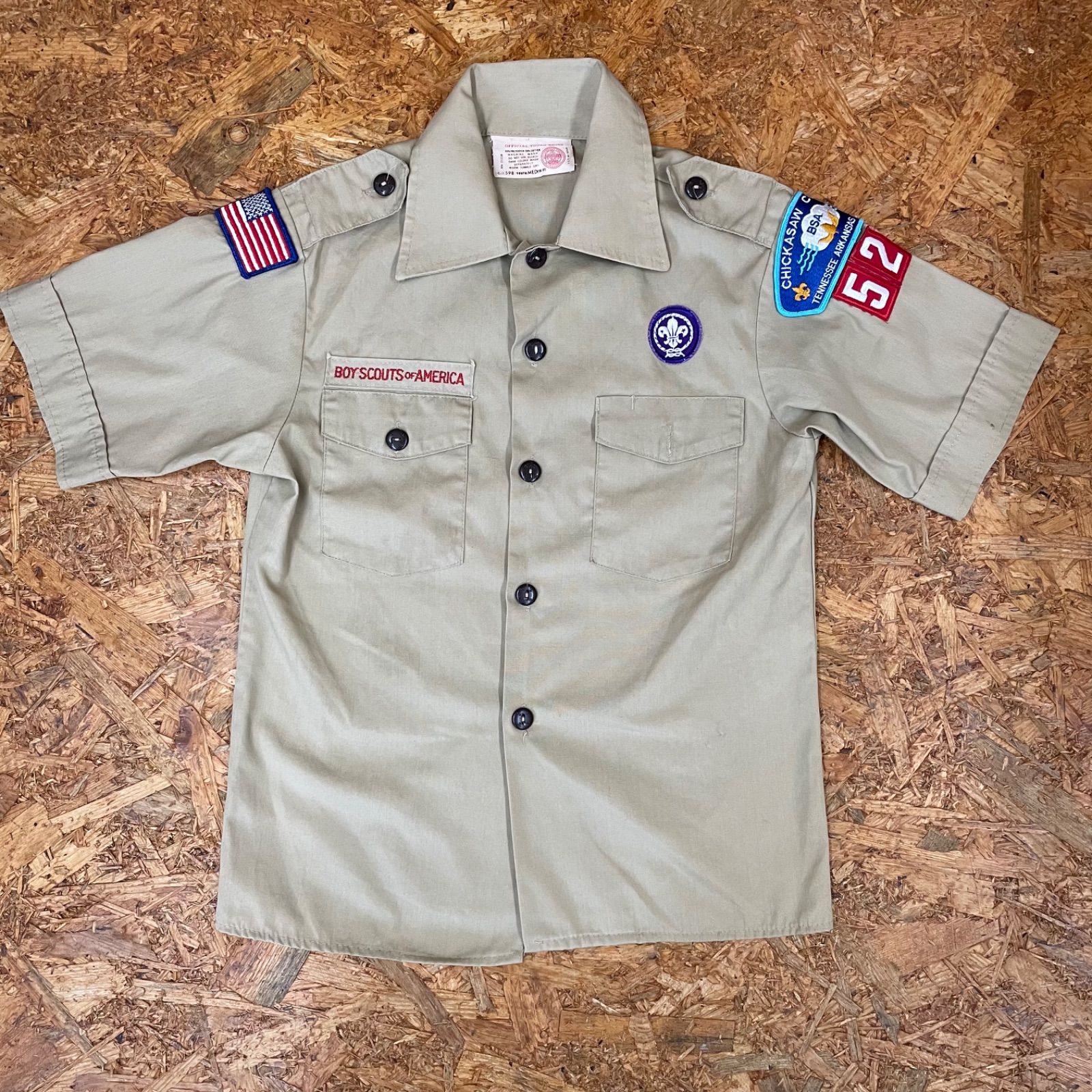 USA製 BOY SCOUTS OF AMERICA オフィシャル半袖シャツ YOUTH MEDIUM 