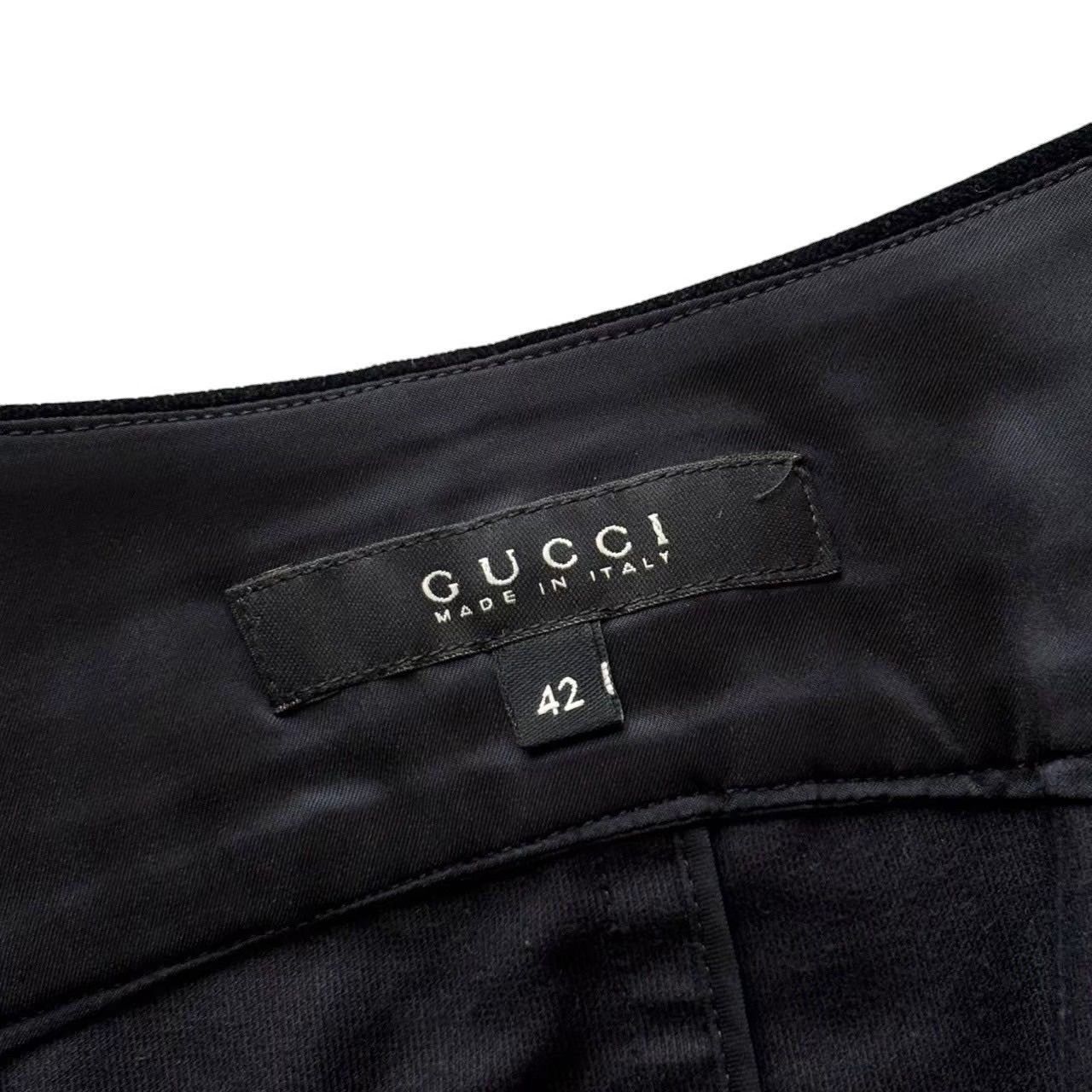 GUCCI グッチ　タイトスカート　サイズ38 ベロア　ボルドー GUCCI - GUCCI(グッチ) スカート サイズ38 S レディース