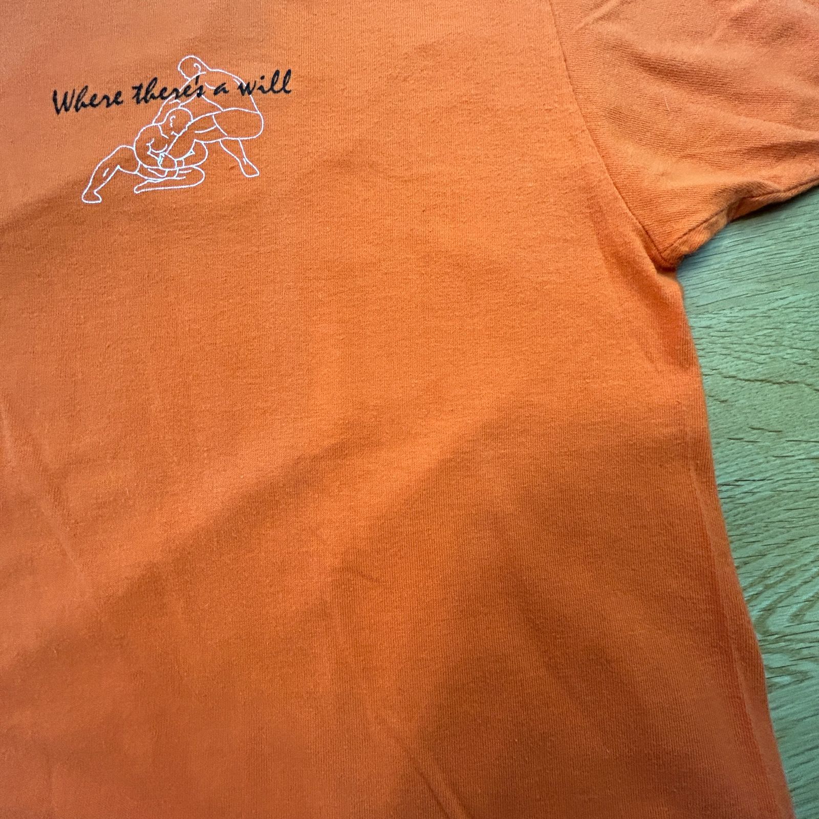 桜庭和志 KCS Tシャツ オレンジ メンズ 古着 ストリート 格闘技