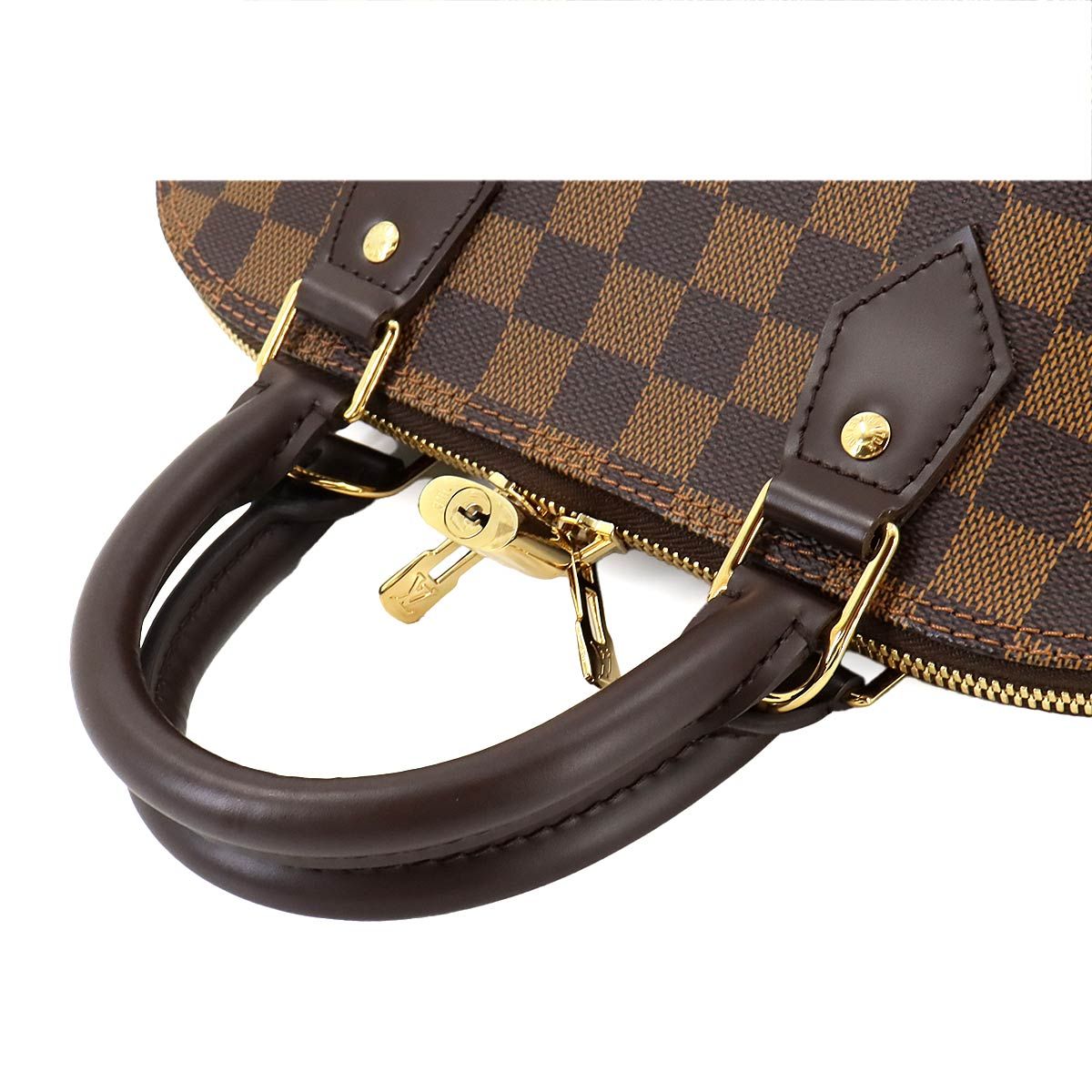 新品同様 ルイ ヴィトン LOUIS VUITTON ダミエ アルマ PM ハンド バッグ エベヌ N51131 ブラウン ゴールド 金具  90253227 - メルカリ