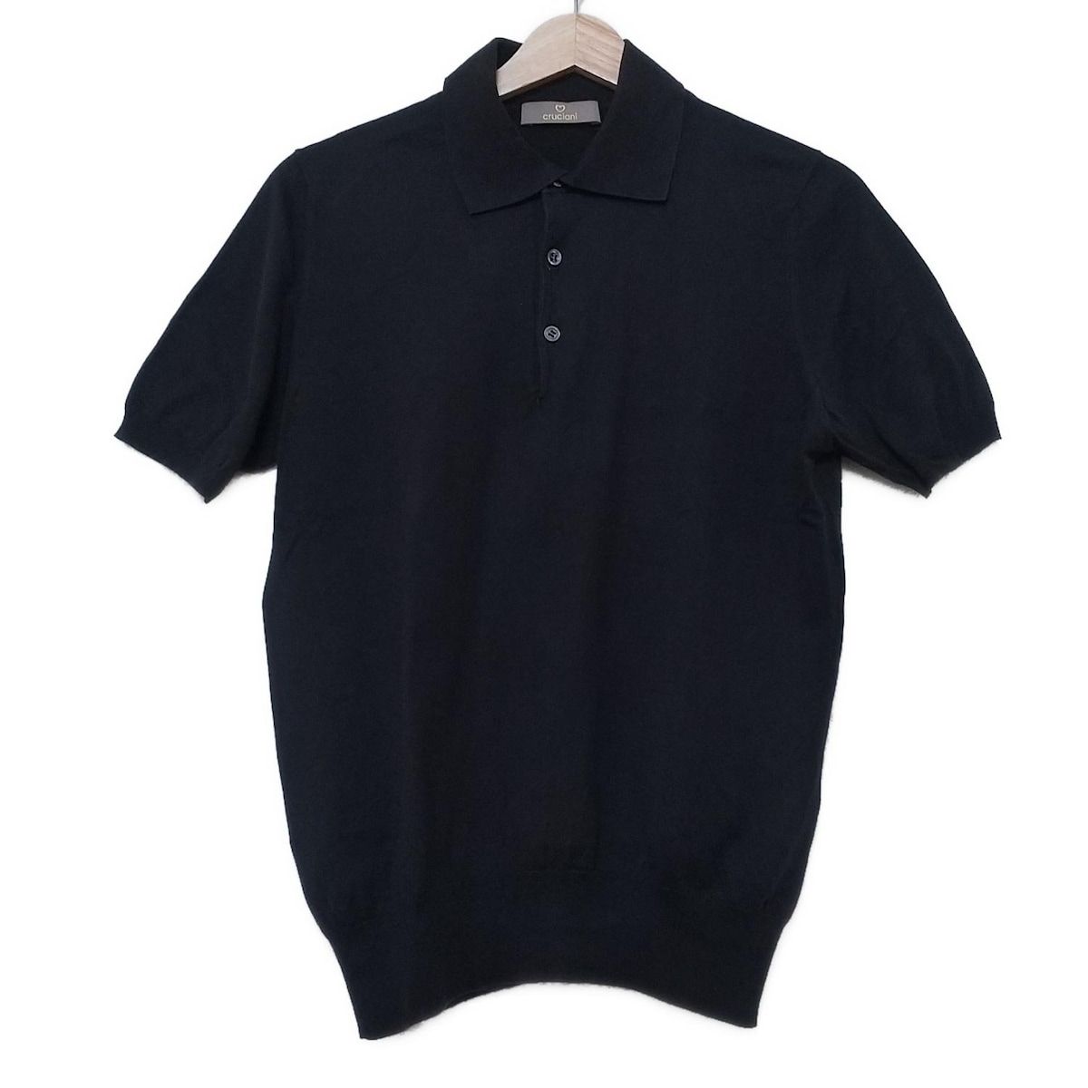 【極美品】クルチアーニ 半袖ポロシャツ 54 3XL ホワイト イタリア製 日本製》フラワー柄半袖ポロシャツ(ブラウス・シャツ) | MICHEL