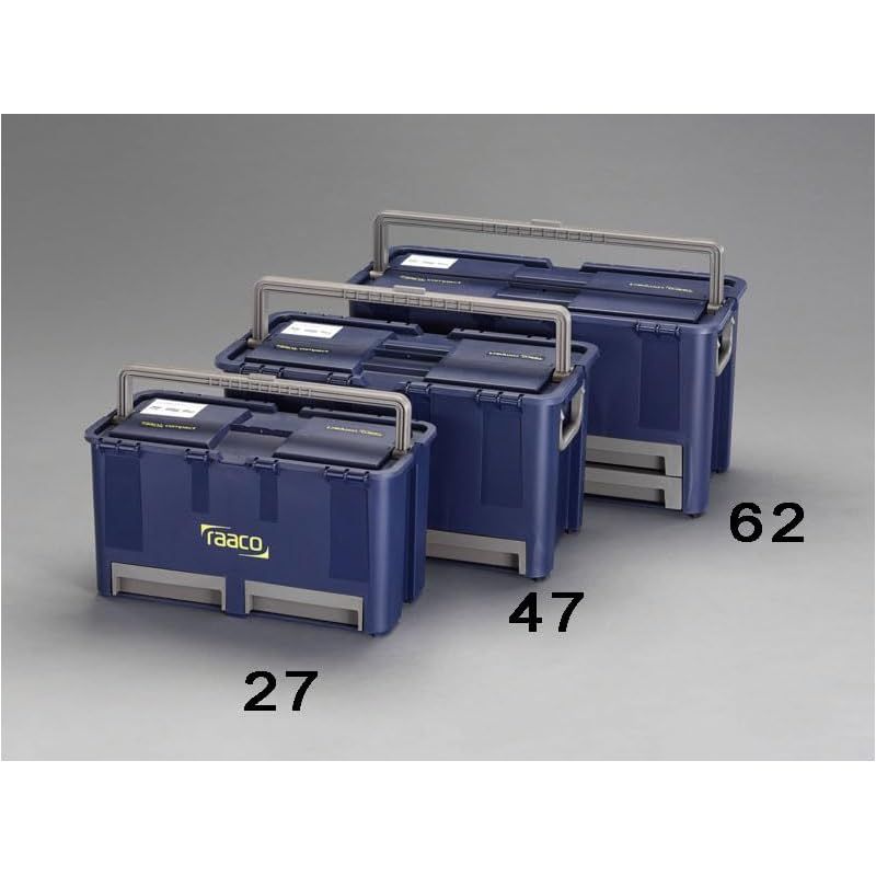 エスコ Esco 474x239x248mm 工具箱 中皿 引出し付 EA505RA-27 0