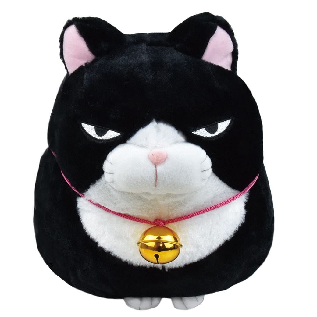 【特価商品】ポリエステル 30×22×30cm BIG あんこぬいぐるみ 701369 ひげまんじゅう アミュファン(AMUFUN)