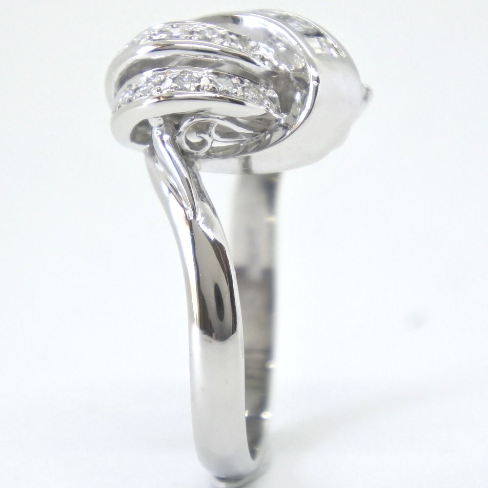 Pt900プラチナ×ダイヤモンド 12号 0.41 レディース 6.9g リング・指輪