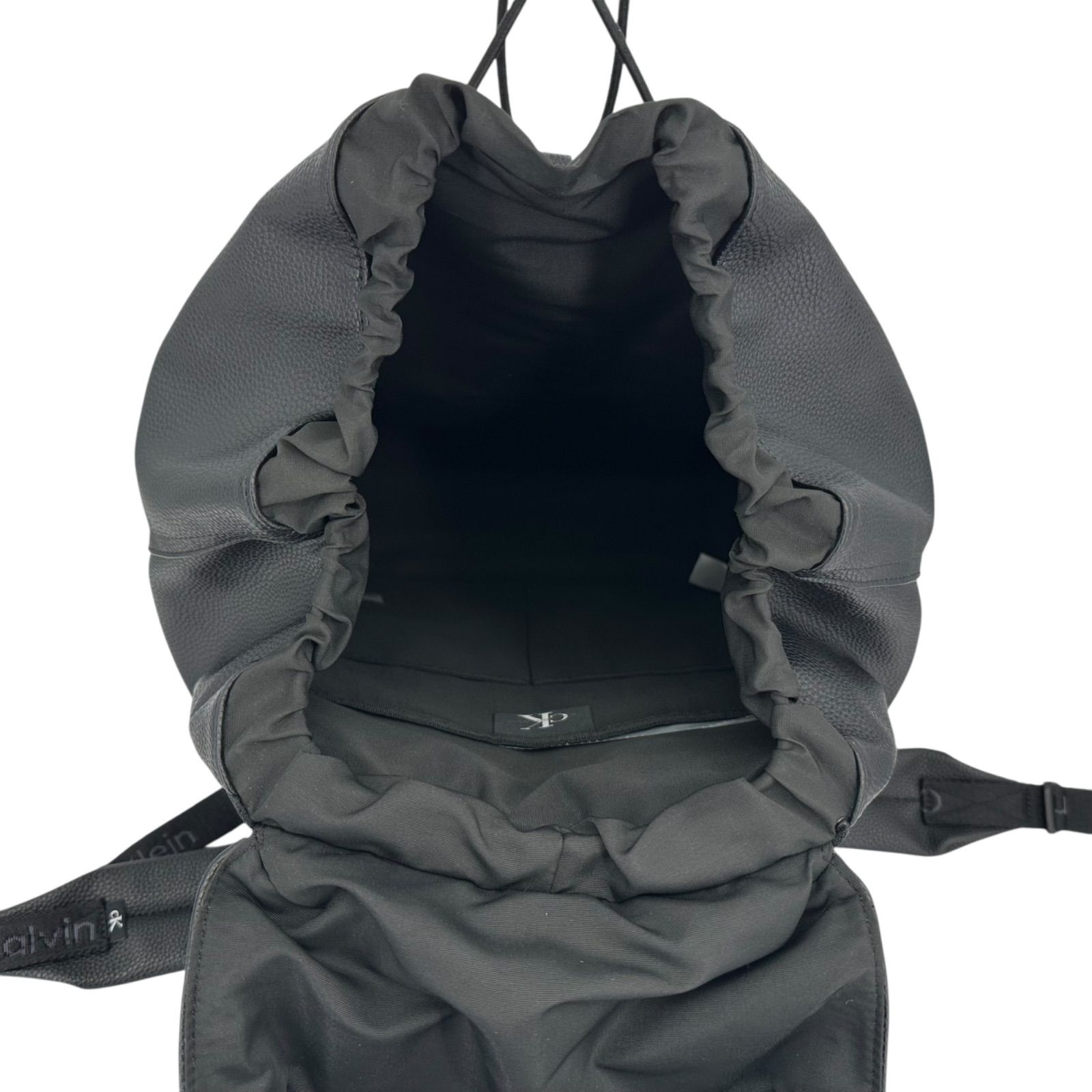 新品未使用品 Calvin Klein カルバンクライン レザー バックパック 黒