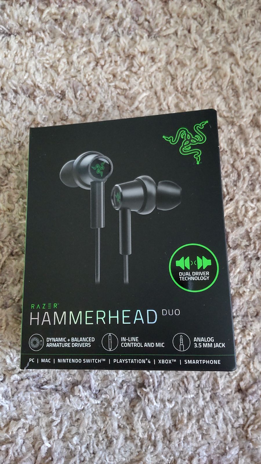 Razer Hammerhead Duo Console ゲーミングイヤホン 中古】Razer