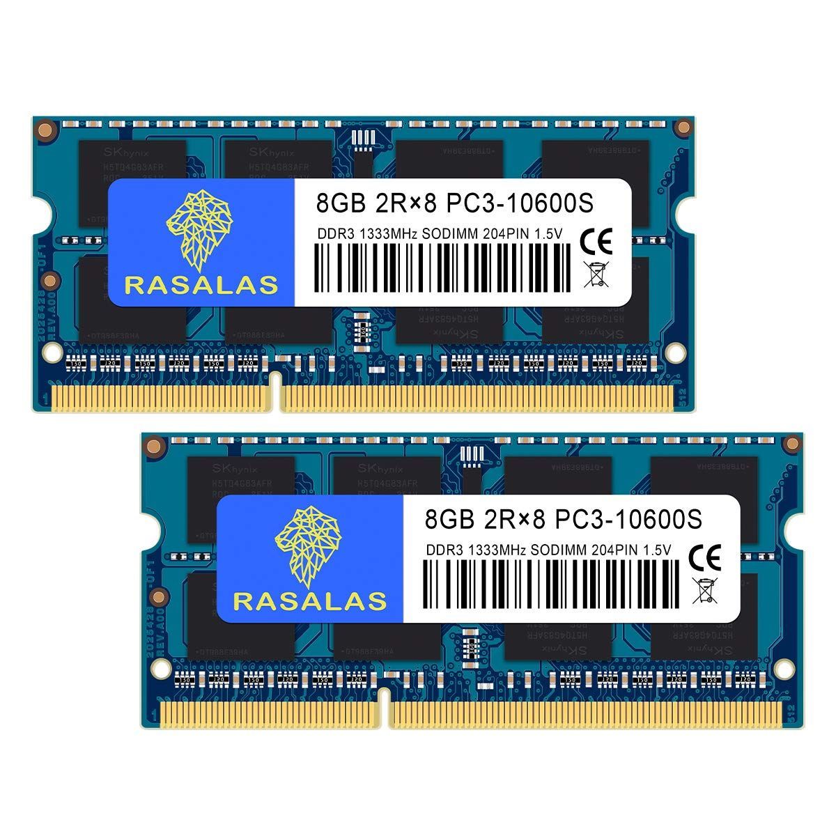 【特価】PC3-10600 DDR3-1333MHz 8GB×2枚 ノートPC用メモリ 16GB DDR3 10600S CL9 204Pin SO-DIMM