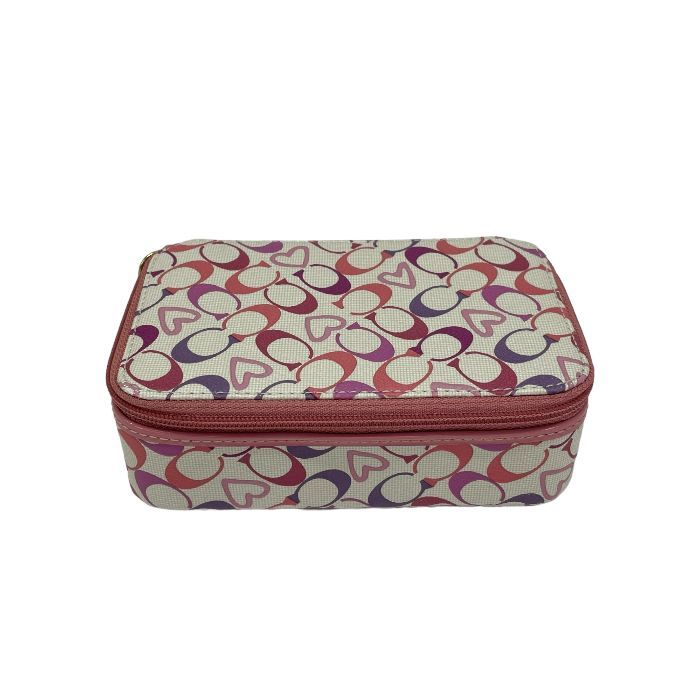 コーチ COACH レザー ピ ンク ジュエリーボックス
