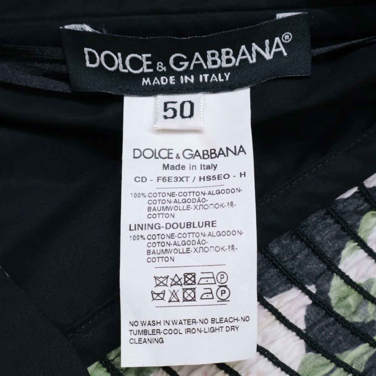 DOLCE&GABBANA ドルチェアンドガッバーナ 【新品/国内正規】F6E3XT  