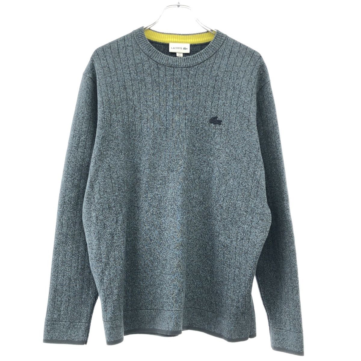 LACOSTE ラコステ Ribbed Knit Crew Neck Sweater リブニットクルー 