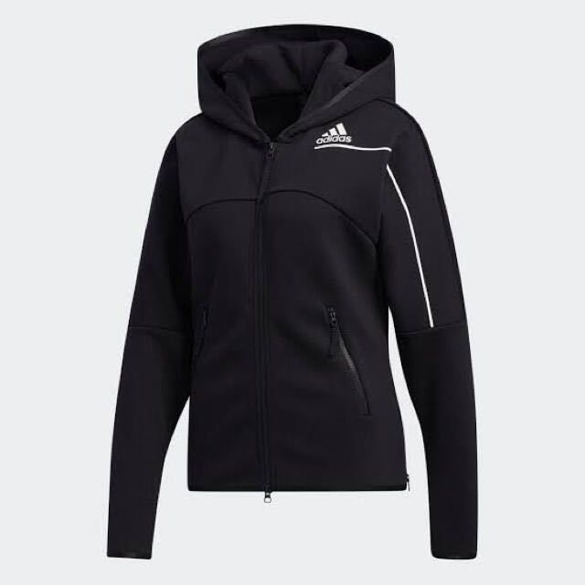 adidas パーカー　黒 adidas パーカー adidas/アディダス ジップアップパーカー