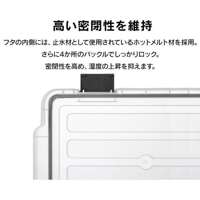 公式 3個セット コンテナ 密閉 バックル 密閉バックルコンテナ MBR-65R クリア アイリスオーヤマ