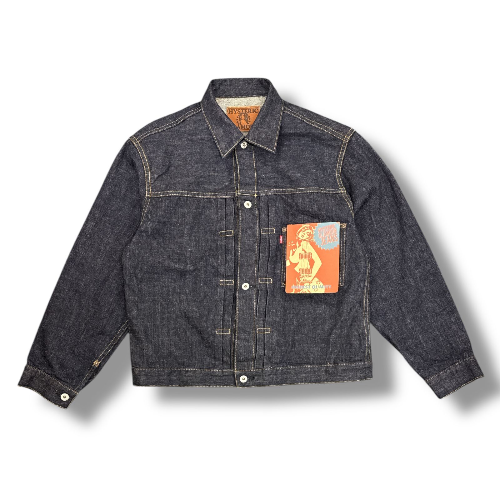 HYSTERIC GLAMOUR 24SS 1ST TYPE WW2 大戦モデル デニムジャケット Gジャン ヒステリックグラマー 02241AB08543 XL 83571A2