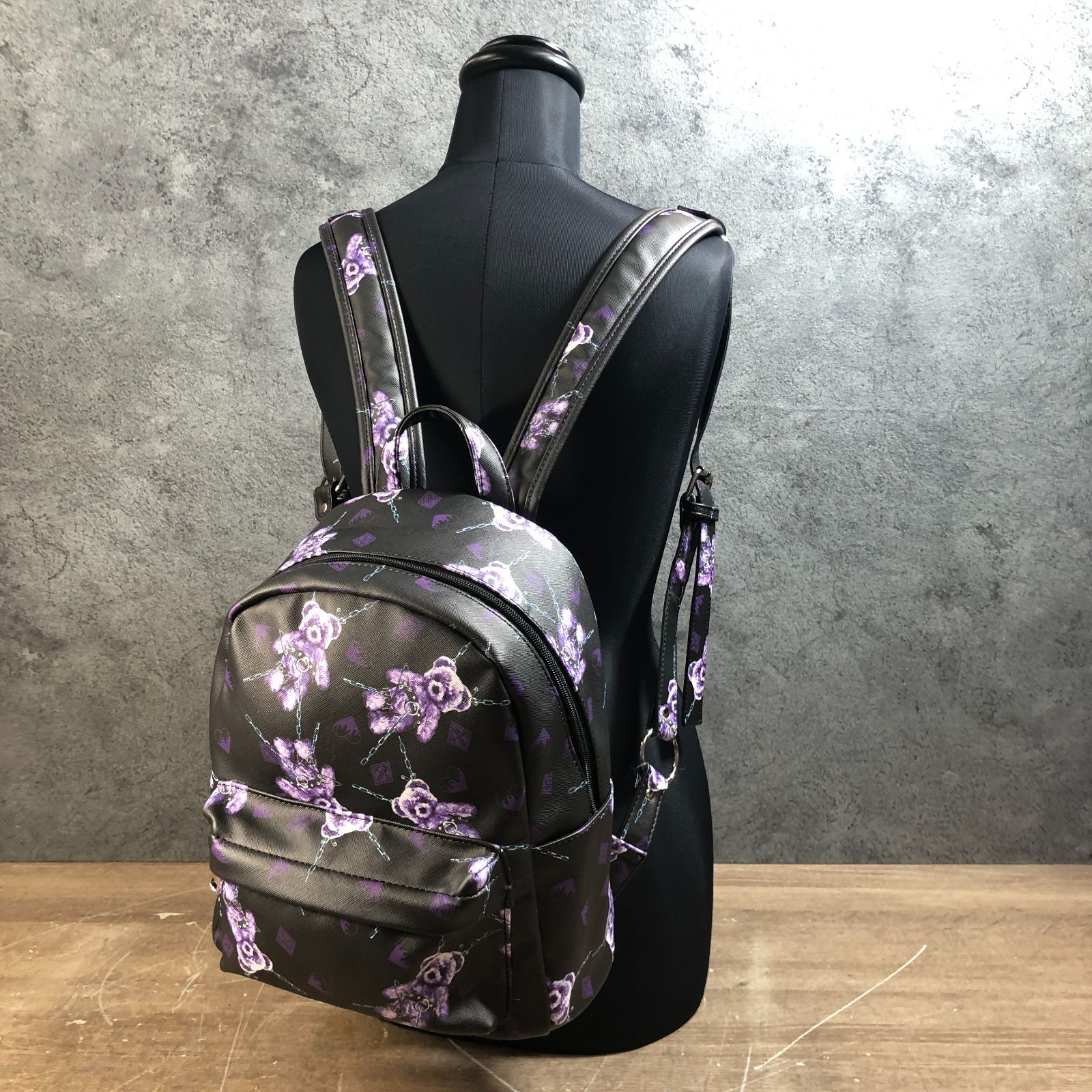 美品 Amilige アミリージュ バックパック リュック クマ テディベア 総