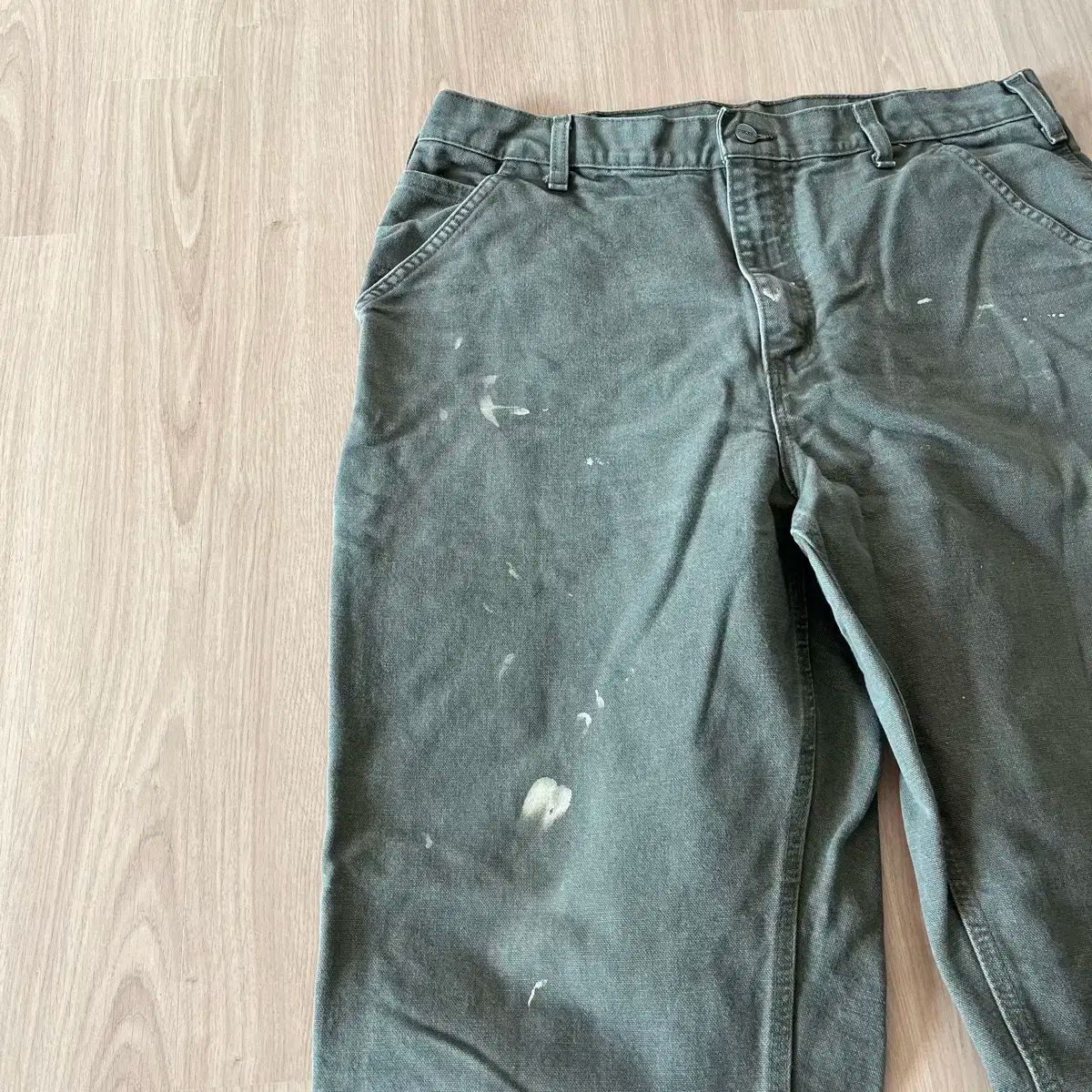  36 X 32 カーハート カーペンターパンツ モースグリン チノパン パンツ