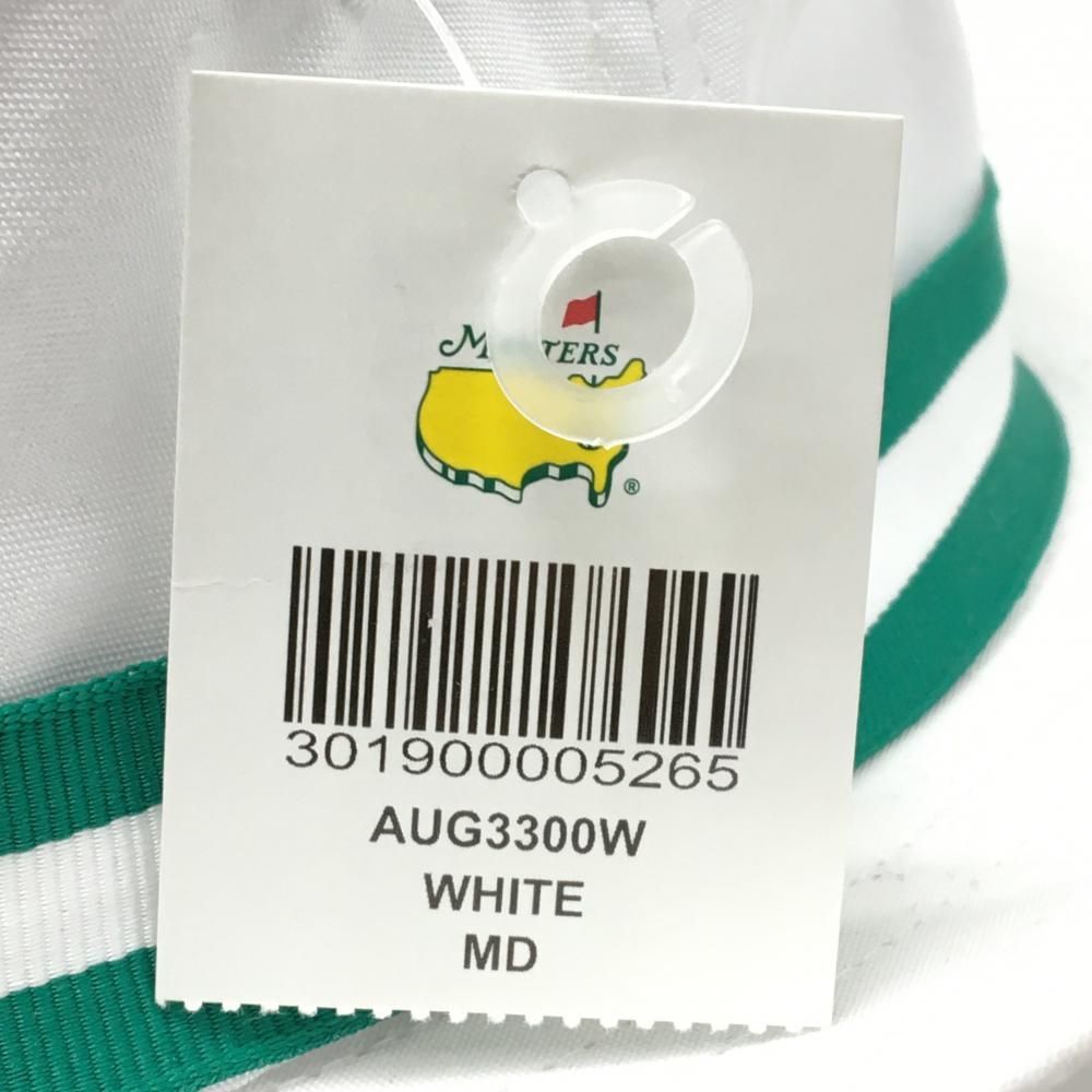 新品】マスターズ ハット 白×グリーン ロゴ刺しゅう M ゴルフ