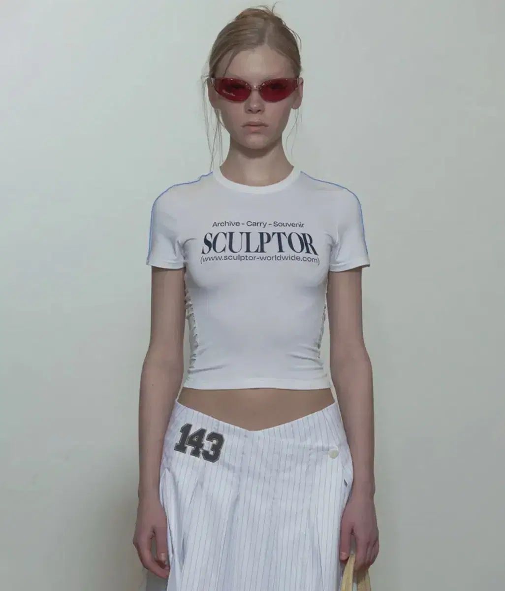 SCULPTOR(スカルプター) Sports Lettering Tee White - メルカリ