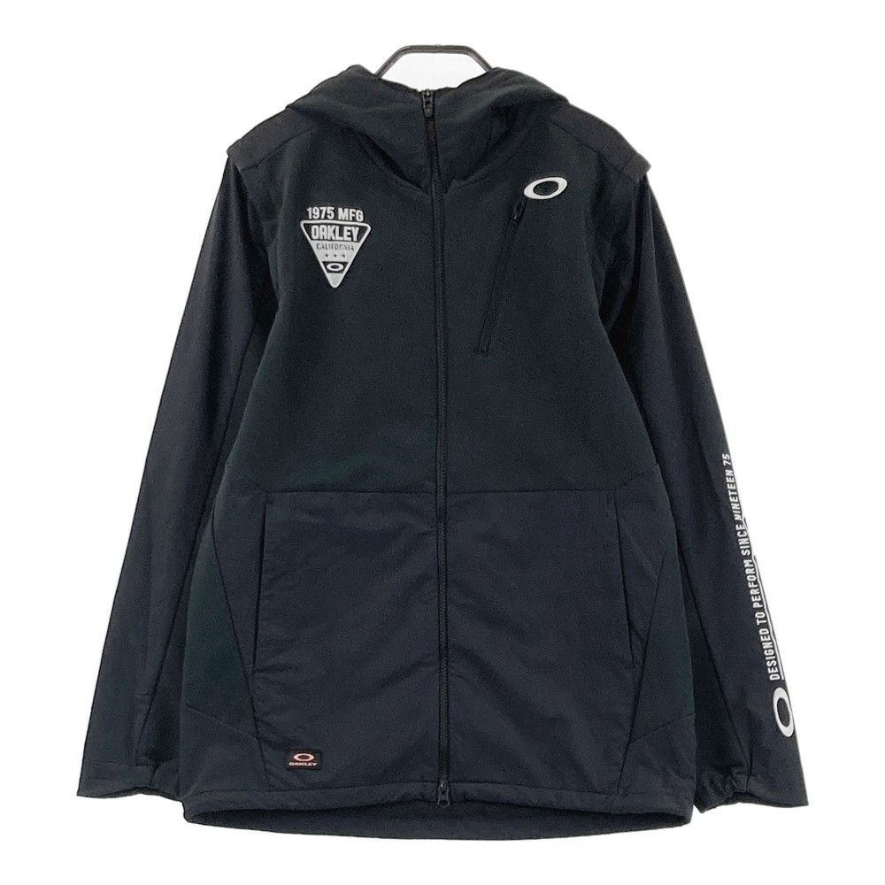 サイズ：L OAKLEY オークリー  2WAYジップ パーカージャケット  ブラック系 [240101328446] ゴルフウェア メンズ ストスト