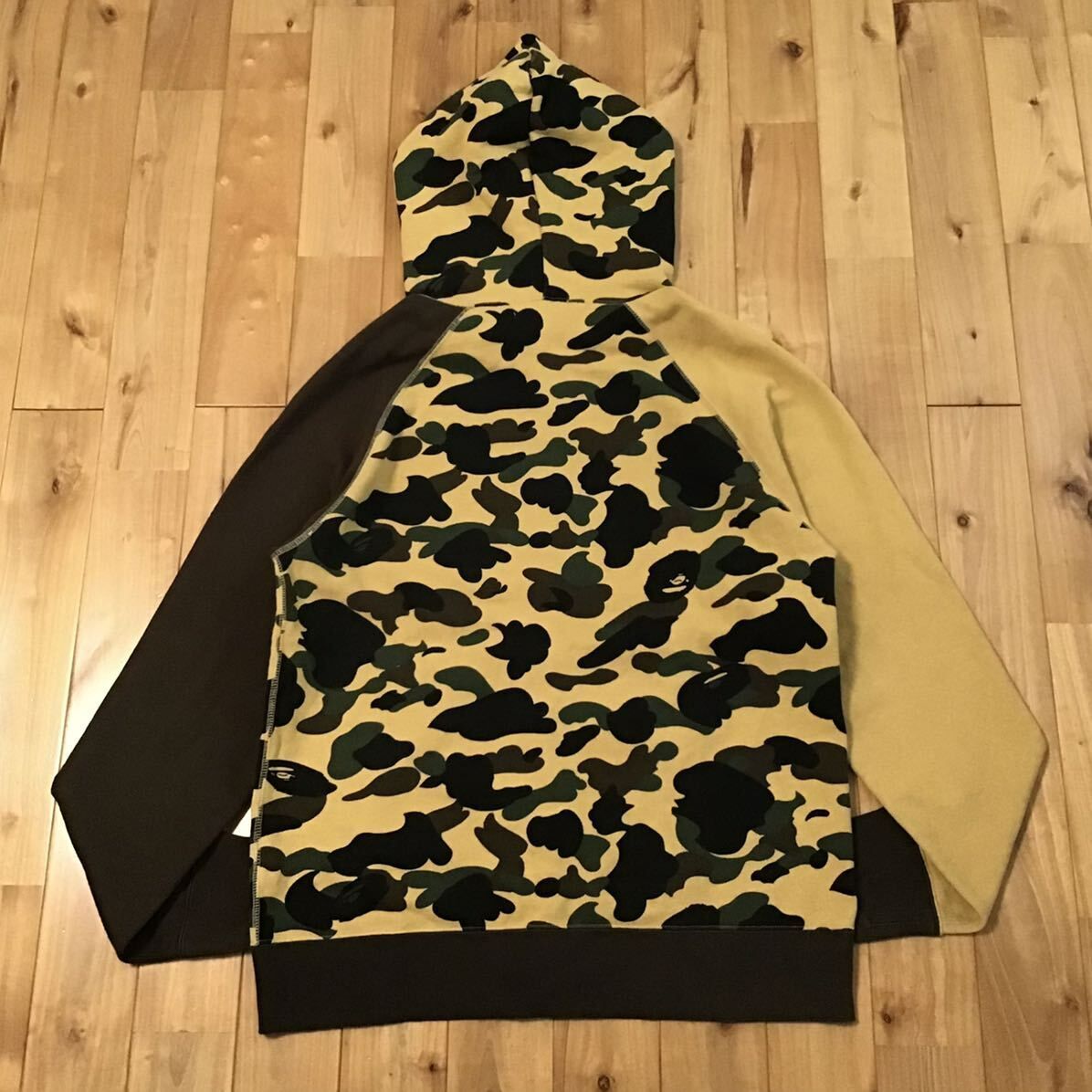 カレッジロゴ クレイジー パーカー Lサイズ a bathing ape BAPE full 