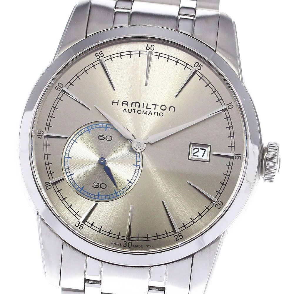 【E】HAMILTON ハミルトン　レイルロード　H405150 自動巻き ハミルトン HAMILTON H405150 レイルロード デイト 自動巻き メンズ_