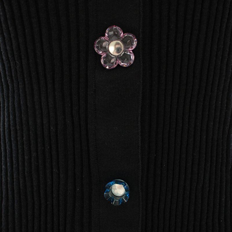 ポールスミス PAUL SMITH カーディガン リブニット フラワー