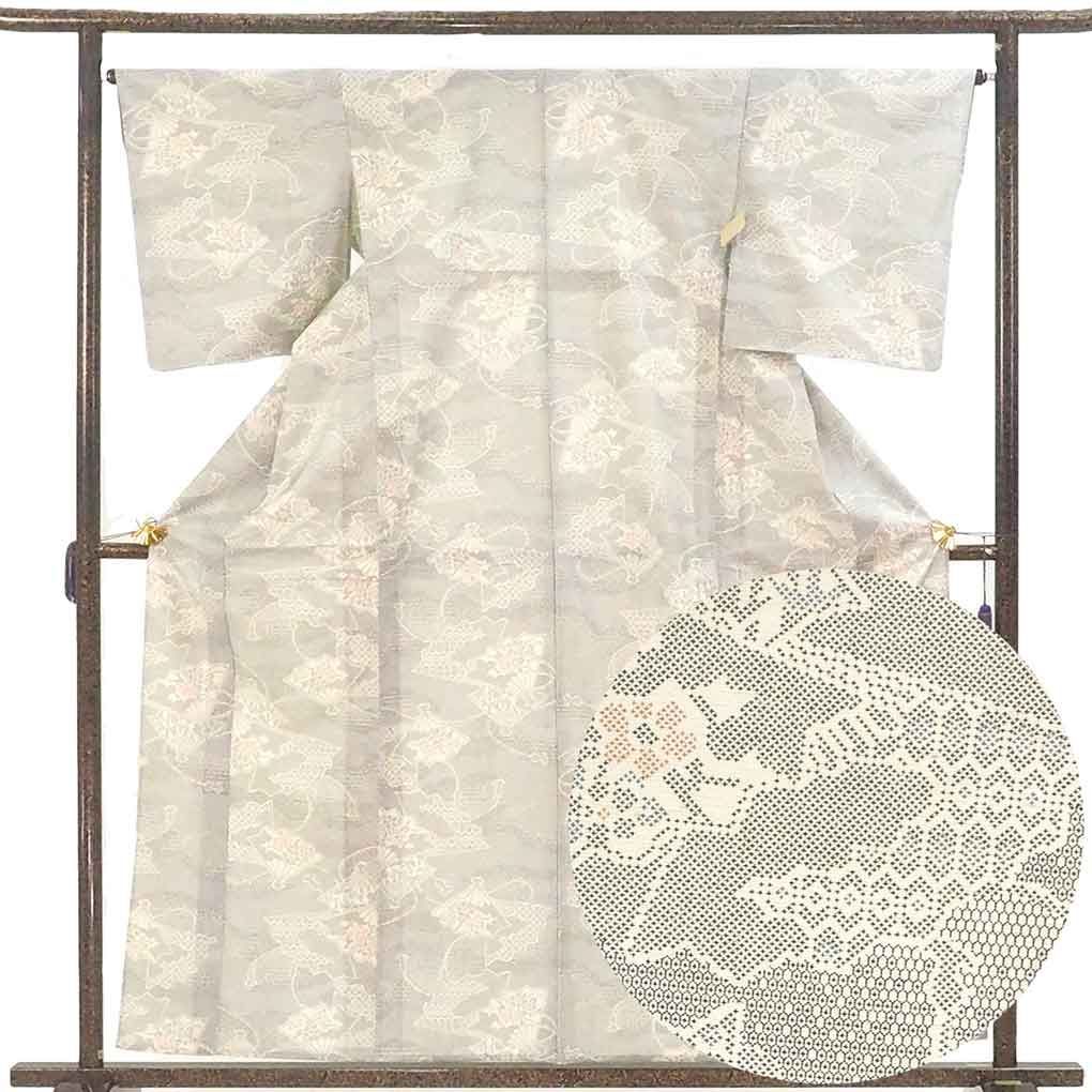 平和屋着物○上質な紬 京風景草木文 正絹 逸品 CAAW3618vf