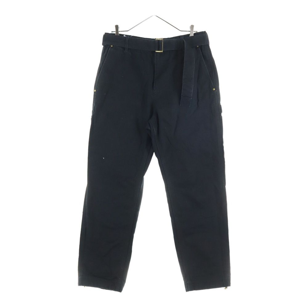 Sacai サカイ 23AW ×Carhartt WIP Canvas Pants カーハート キャンバスペインターパンツ ブラック 23-0555S