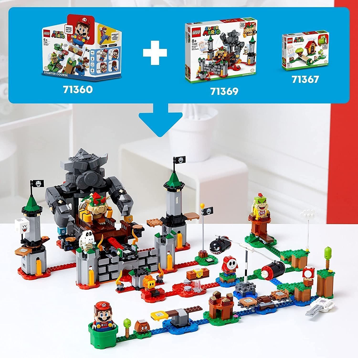 レゴ(LEGO) スーパーマリオ けっせんクッパ城! チャレンジ 71369 - TOY