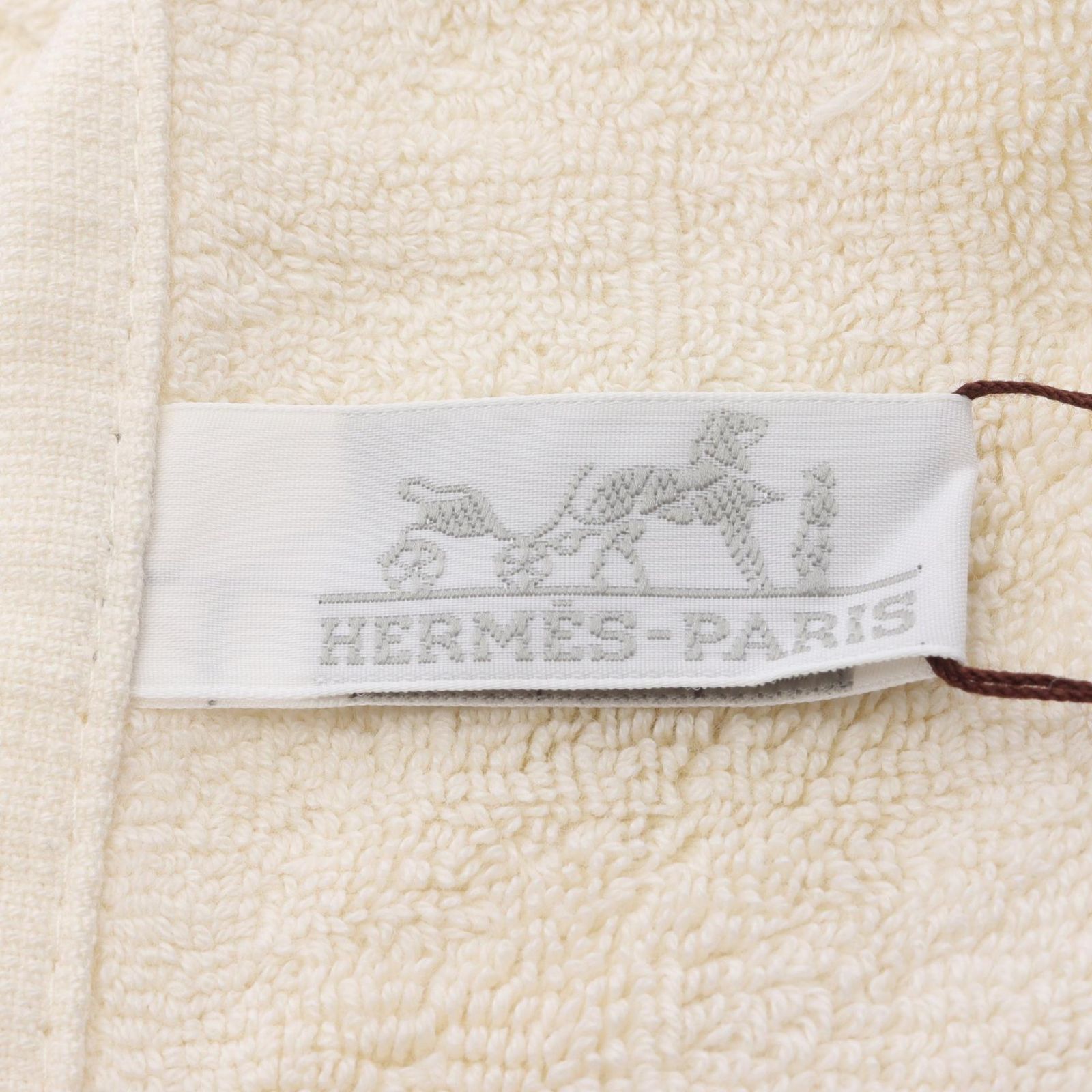 【新品・未使用】HERMES カレ・タオル（ステアーズ） ナチュラル エルメス カレ・タオル ステアーズ タオルハンカチ 32×30