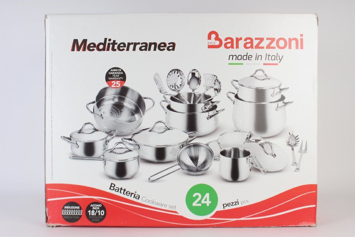 訳あり バラゾーニ 鍋 キッチンツール7Pセット MEDITERRANEA 24P