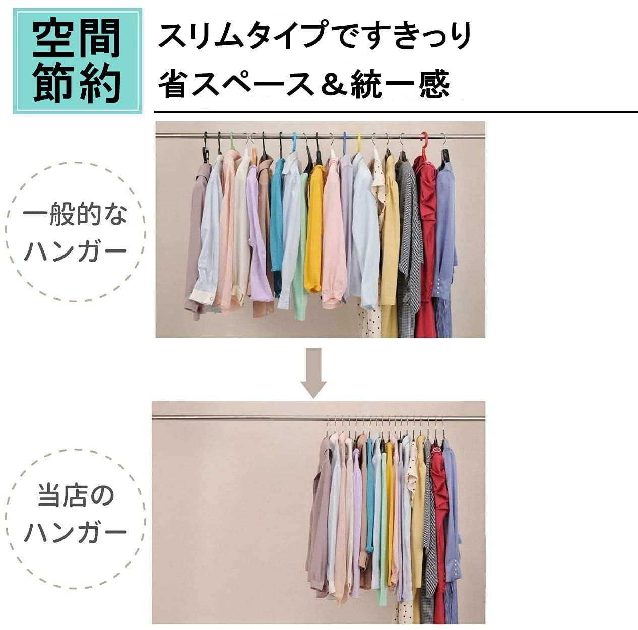 【数量限定】回転式 ハンガーラックにぴったり 型崩れ防止 コートハンガー 衣類ハンガー 洗濯ハンガー 収納 変形にくい おしゃれ スリム 滑らない 小物ハンガー 50本セット(グレー) ネク