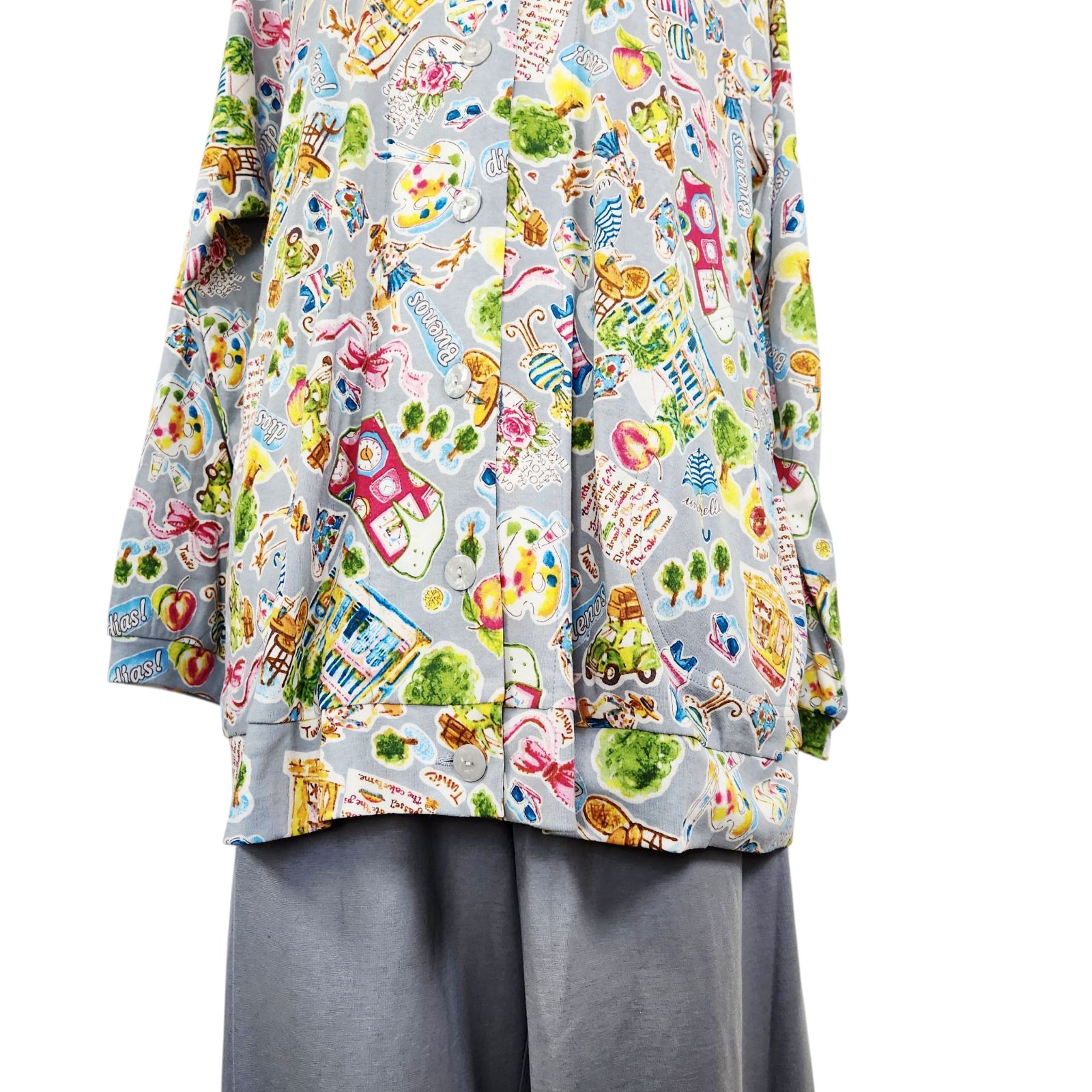 秋物長袖 長袖全開パジャマ