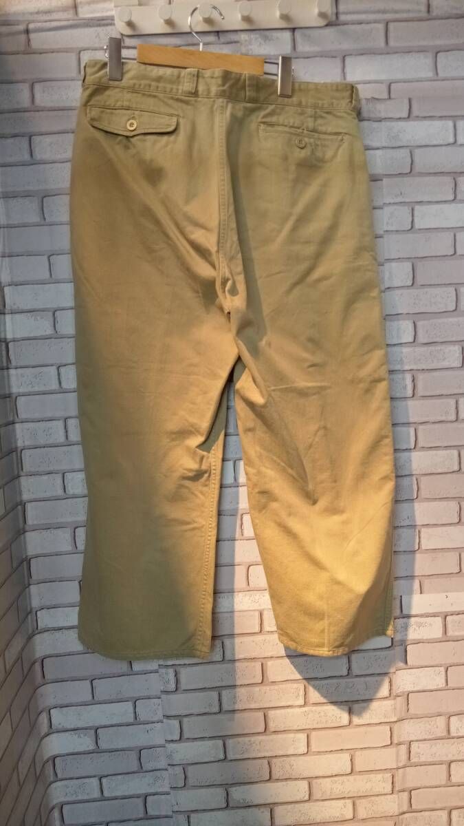 フランス軍 m 52 チノトラウザ ミリタリーパンツ フィールドパンツ メンズ ベージュ