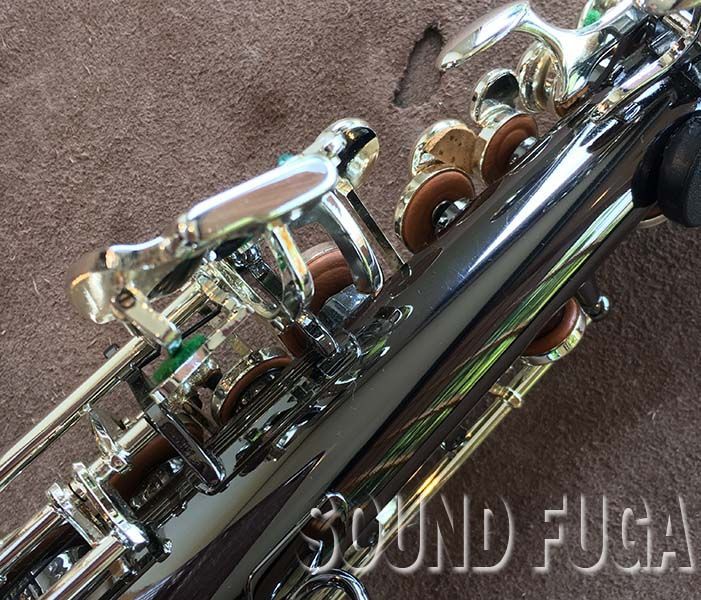 UNISON SS-5003BS ブラックニッケル＆シルバーキー ソプラノサックス