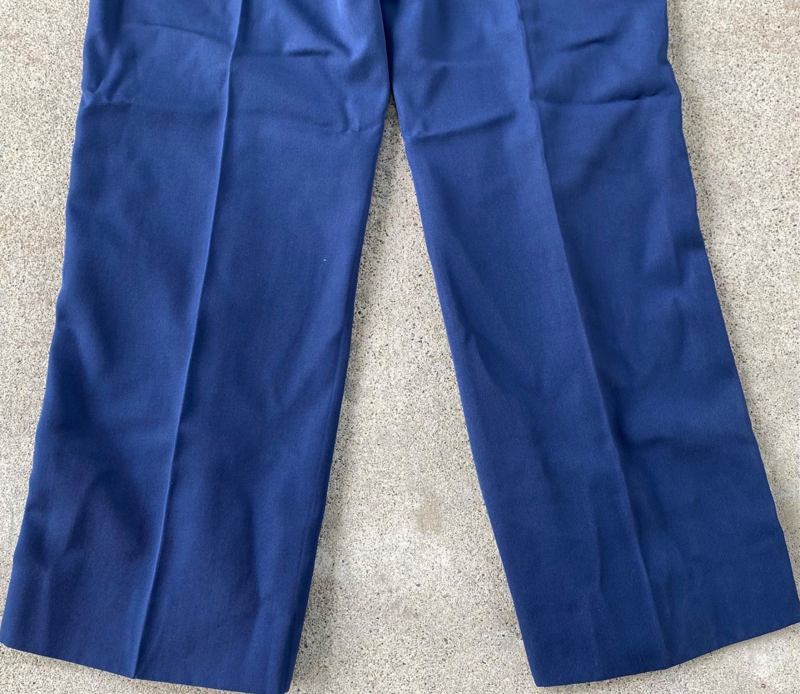 70's】 vintage ミリタリー側章パンツ ラインパンツネイビー USA