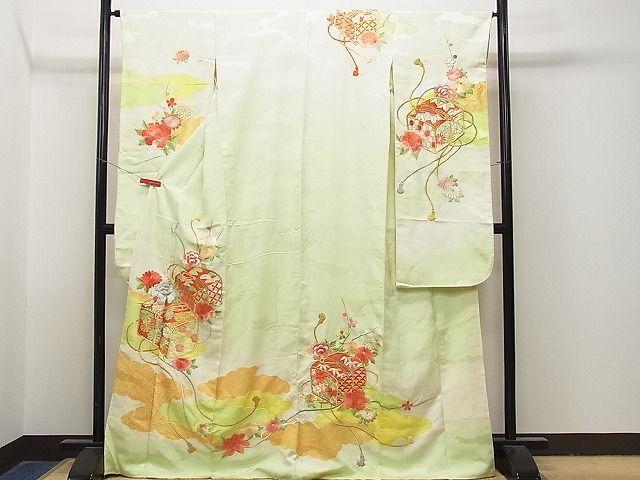 平和屋1□豪華振袖 総刺繍 雲取り吉祥花文 金銀糸 逸品 CAAG4787yk - メルカリ