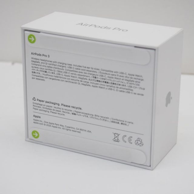 アップル Apple Air Pods Pro 3 MFHP4J A ワイヤレスイヤホン ∴WK2011