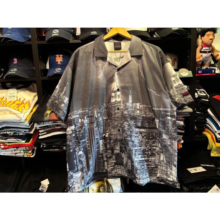 FUBU フブ NY CITY SHIRTS/ニューヨークシティシャツ【FAM-41102】BLACK Lサイズ