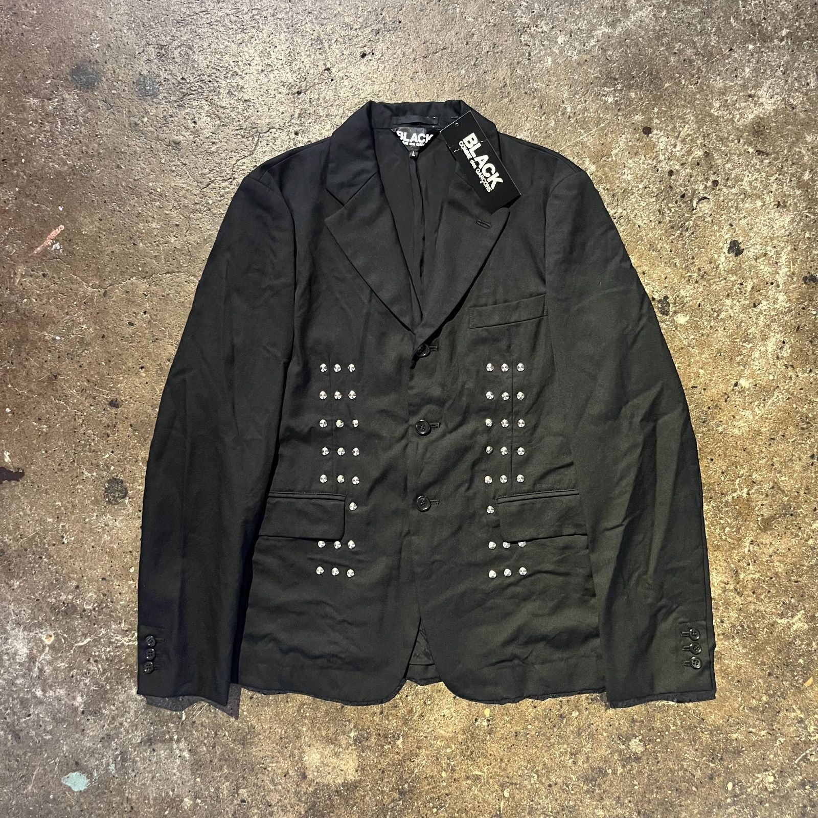 BLACK COMME des GARCONS 17aw スタッズジャケット ブラック 