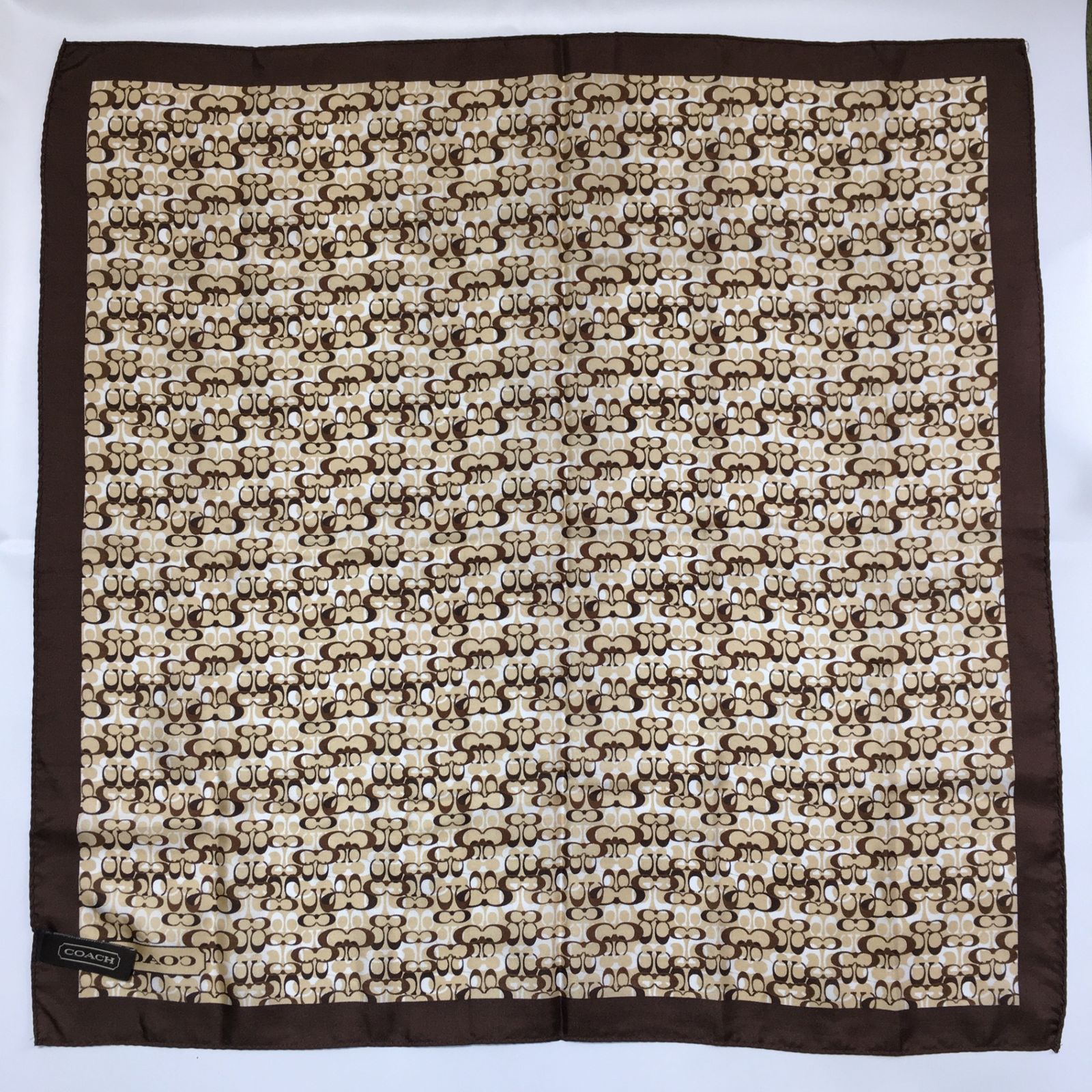 2508-331｜美品｜セリーヌ スカーフ シルク ネイビー ホースビット  