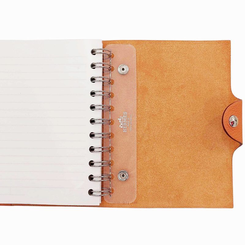 HERMES ユリスMM ブラウン系 手帳カバー/ノートカバー レフィル付き