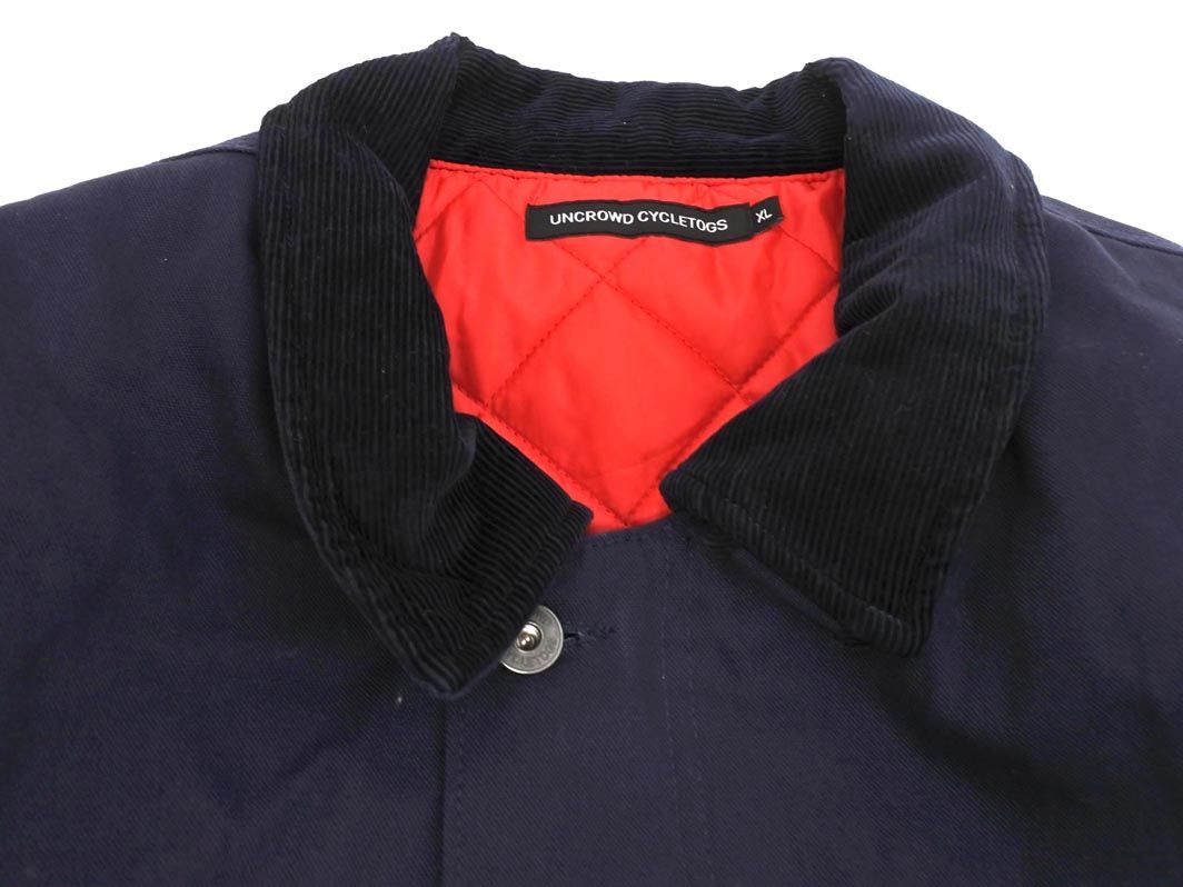 UNCROWD CYCLETOGS ネイビー ダックカバーオール　size Ｌ 全2色【UNCROWD/アンクラウド】2022AW「Duck Overall/ダック