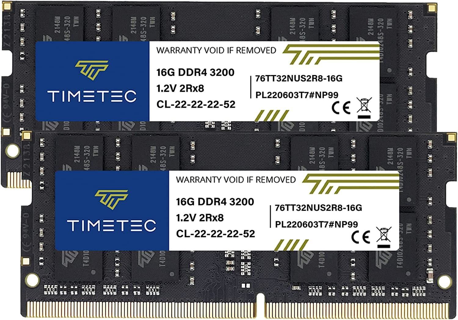 【数量限定】Hynix IC ノートPC用メモリ DDR4 3200MHz PC4-25600 260 Timetec Pin SODIMM (3200Mhz 32GB Kit)
