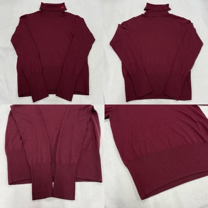  Vivienne Westwood red label ヴィヴィアン ウエストウッド レッドレーベル アンサンブルニット 長袖 オーブ ロゴ 刺繍 タートルネック セーター ノー ロング カーディガン アンサンブル ニット アンサンブル トップス