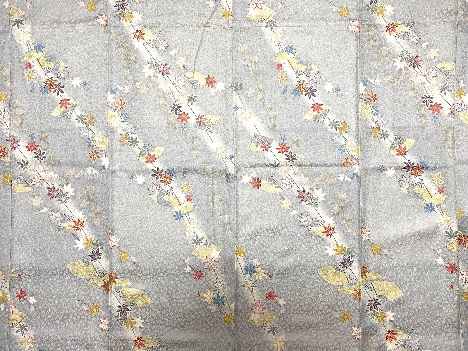 大人 着物スカートフリーサイズ着物リメイクウエストゴムロングスカートフリーサイズ みハンドメイドNO.5702 SIROKUMA-CORPORATION_COM