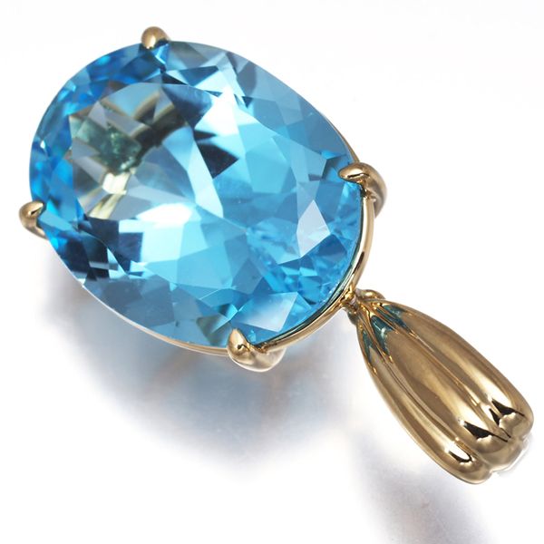 さきっぺ TASAKI タサキ ペンダントトップ トパーズ 19.81ct K18YG