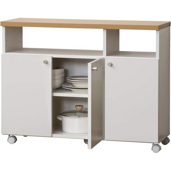 新品] クロシオ(Kuroshio) キッチンラック ホワイト 幅90cm