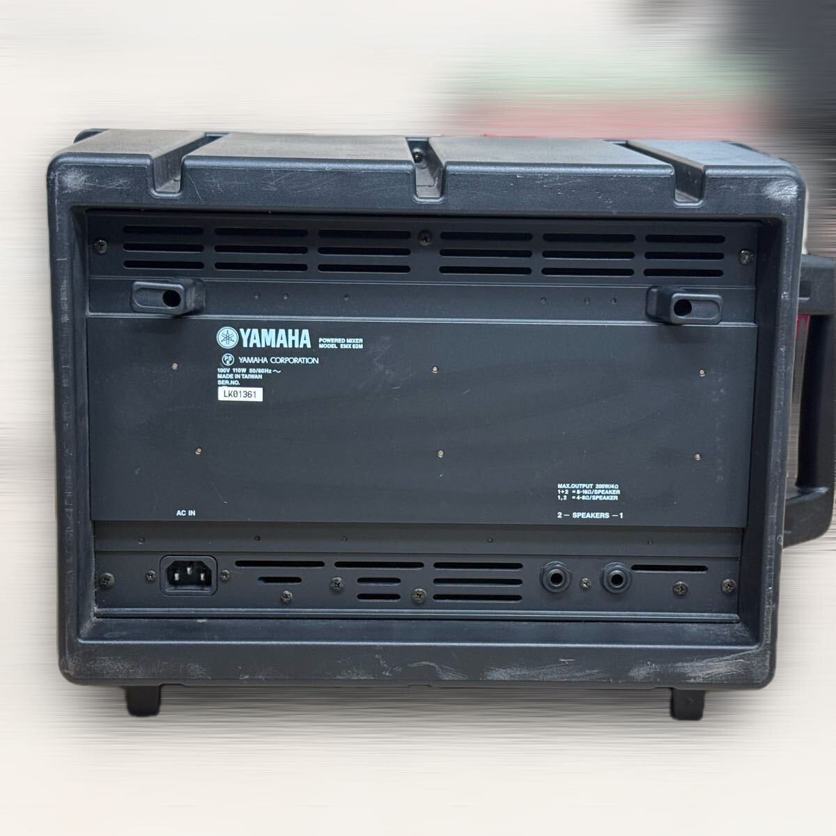 YAMAHA EMX62M ヤマハ 6ch パワードミキサー PA機器 通電確認済】Yamaha EMX62M 6ch パワードミキサー 200W 搭載