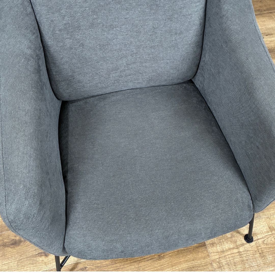 LaForma BRIDA CHAIR ラフォルマ ブリダ チェア 1人掛けソファ ラウンジチェア グレー ファブリック NEXPOTALLINN_EU